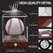 Baseball Display Case with Adjustable LED Lighting, UV Protected Baseball Holder with Wooden Base, Acrylic Cube Baseball Stand Box for Memorabilia Ball (10 Color Lights)
